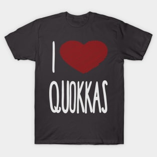 I Love Quokkas T-Shirt